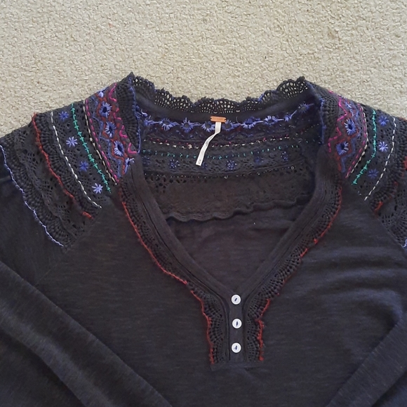 Free People Embroidered Top - Picture 2 of 6